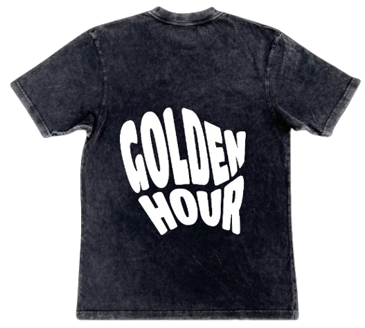golden hour wavy vintage style tee